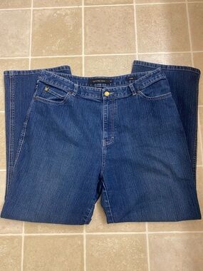 Calvin Klein Jeans Dark Blue Relaxed Fit Jeans Flare Jeans 16 Women’s